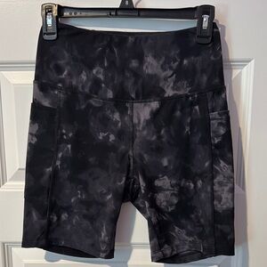 Danskin Black Bike Shorts High-Waisted Stretch
